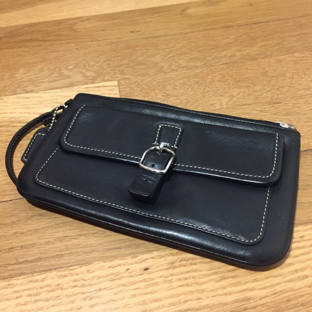 Coach Wristlet with Buckle on Front